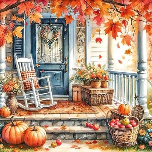 Thanksgiving Cross Stitch Kits for Beginners Adults - Pumpkin Counted Cross Stitch Kits Needlepoint Cross-Stitch Patterns Dimensions Needlecrafts Embroidery Kits Arts and Crafts by Unknown