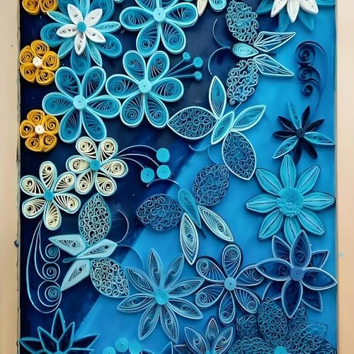 Acoeitl Quilling Paper Strips 240 Strips Dark Blue Paper Quilling Set Width 5mm Length 53cm Quilling Supplies DIY Quilling Paper Quilling Art Strip for Crafts (2 Pack) - Image 7