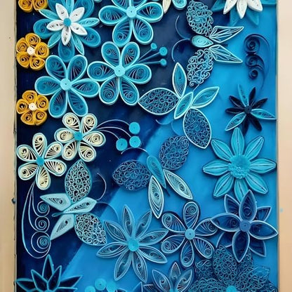 Acoeitl Quilling Paper Strips 240 Strips Dark Blue Paper Quilling Set Width 5mm Length 53cm Quilling Supplies DIY Quilling Paper Quilling Art Strip for Crafts (2 Pack) - Image 7