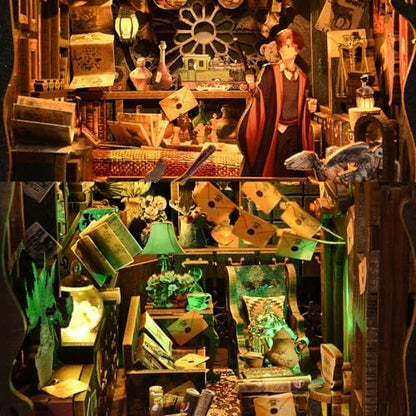 TOYQI Book Nook Kit, DIY Miniature Dollhouse Kit for Adults and Teens - Image 4