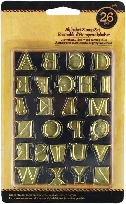26 Pack Wood Burning Alphabet Set - 26 Large Letters Wood Burning Tool - DIY Set for Wood or Other Surfaces, Size M4 - Image 2