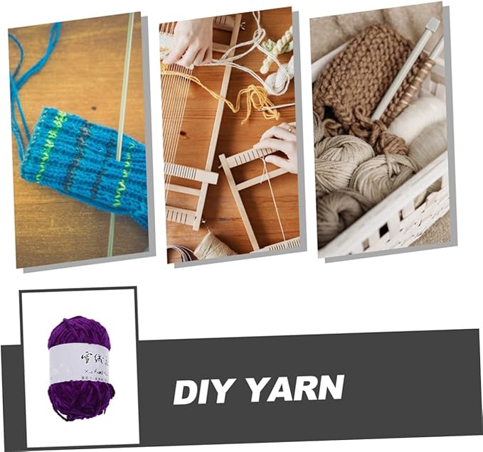 Soft Mid-Weight Colored Wool Yarn for DIY Crafts and Knitting Skin-Friendly Hand-Knitting Yarn for Scarves Sweaters and Home Decor Flexible and Crochet Supply for Beginners and