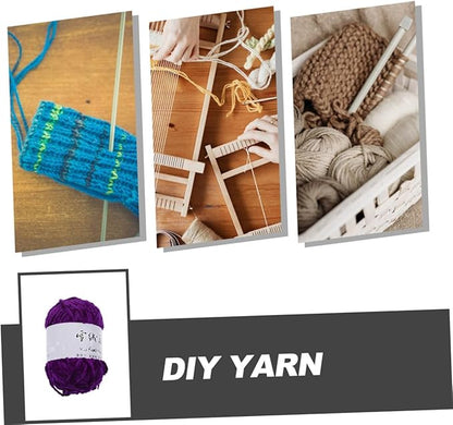 Soft Mid-Weight Colored Wool Yarn for DIY Crafts and Knitting Skin-Friendly Hand-Knitting Yarn for Scarves Sweaters and Home Decor Flexible and Crochet Supply for Beginners and