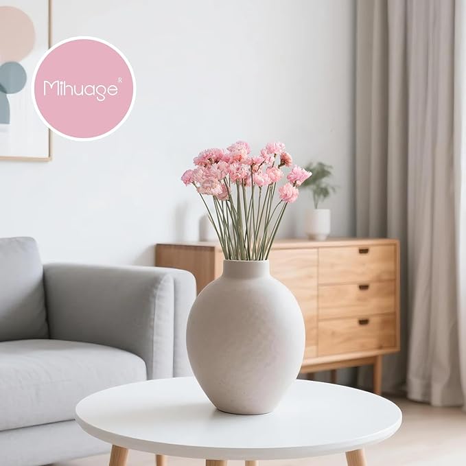 Dried Flower 30PCS Daisy Bouquet Preserved Chrysanthemum Dry Flower for Vase Home décor Party DIY Arrangement Wheat Straw Bulk (Light Pink)