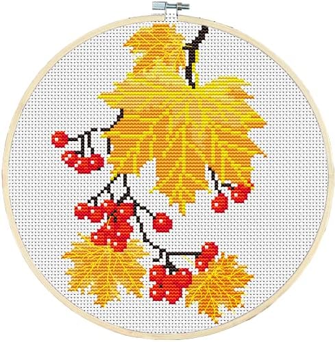 Awesocrafts Cross Stitch Kits Golden Age 11CT Stamped Patterns Easy Cross Stitching Embroidery Needlework Kit Supplies (Golden Age) by Awesocrafts