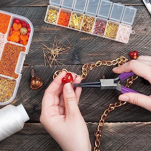 URSKYTOUS 3Pcs Jewelry Pliers Set Jewelry Making Pliers Tools Kit Include Jewelry Making Needle Nose Chain Nose Round Pliers Wire Cutter for Bracelet Beading DIY Craft Jewelry Making Supplies - Image 2