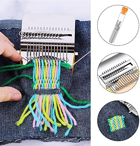 Luinabio Speedweve Darning Loom with Yarn Needles, Round, Classic Color - Image 4
