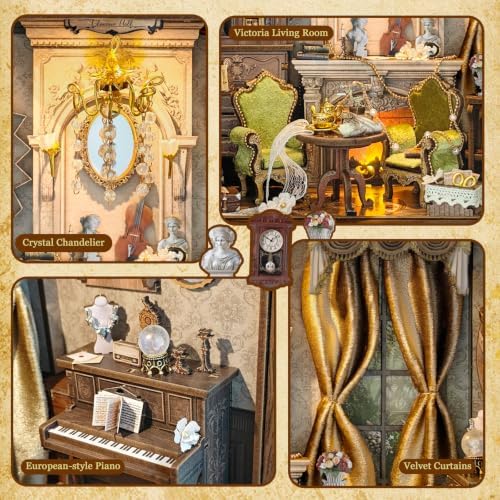 Book Nook Kit DIY Miniature House 3D Wooden Puzzle - Glimmer Hall - Image 6
