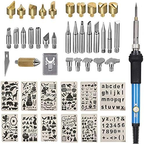 Wood Burning Kit, 46 Pcs Wood Burning Tool for Adults Pyrography by ACRSIKR