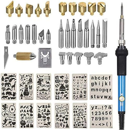 Wood Burning Kit, 46 Pcs Wood Burning Tool for Adults Pyrography by ACRSIKR