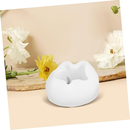 TEHAUX 6pcs Pig Silicone Molds for Candle Making Accessories Heat-Resistant Epoxy Resin Casting Mold for Wax Melts Tealight Candles Modeling Clay Crafts Precise Animal Shape DIY Craft