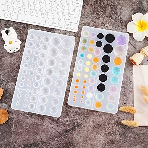 Round Cabochon Mold Resin Jewelry Molds Silicone Molds for Resin - Image 4