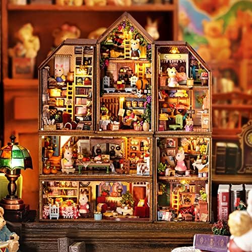 Mini 3D Wooden Doll House Craft Model with LED,DIY Miniature and Furniture Dollhouse Kit,Creative Room Idea for Valentine's Day Birthday Gift (Harry's Kitchen) - Image 6