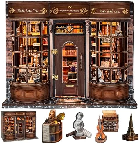 SUNNINO Book Nook Kits for Adults - Book Nook Kit Doll House by SUNNINO