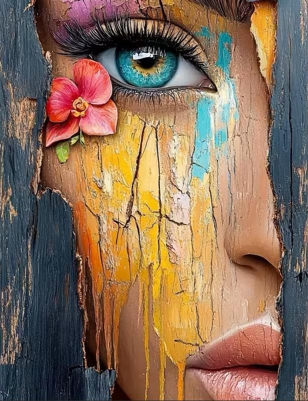 DYAIANGMU Woman Paint by Numbers Kit for Adults Beginners 19.6X15.7 inch by Unknown