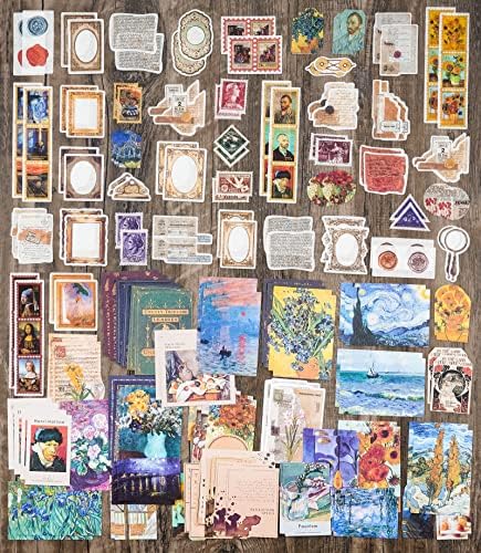 Knaid Vintage Scrapbook Supplies Pack (200 Pieces) for Junk Journal Bullet Journals Planners Aesthetic Paper Stickers Craft Kits Cottagecore Collage Album (Artistic) - Image 5