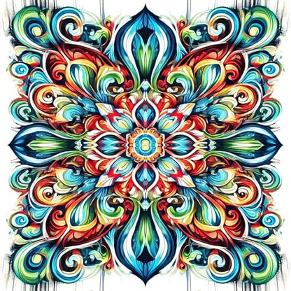 ColourMost's Original Paint by Numbers Kits-Serenity Mandalas #03 (16"x16" / 40x40cm) Includes Paints, Canvas, and Brushes, Perfect for Beginners and Advanced Painters (Unframed Canvas) by Unknown
