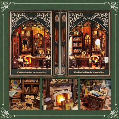 VORATHIS Book Nook Kit with LED | DIY Miniature House for Adults - Image 3