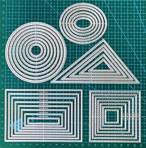 Metal Die Cutting Dies for DIY Scrapbooking Photo Album Decorative Embossing Folder Stencil (6Pcs Oval) - Image 5