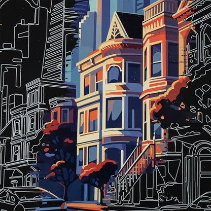 Brea Reese Scratch Art Paper Pad - 6 Metallic Destinations & Stylus Kit - Image 5