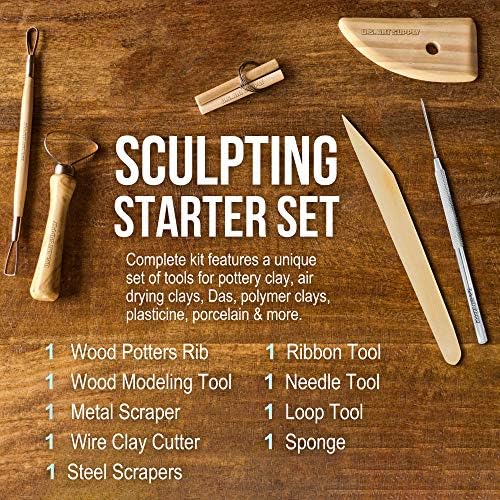U.S. Art Supply Pottery & Clay Tools Set (12-Piece) - Image 4