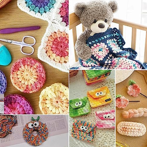 250g(5x50g) Acrylic Yarn for Crochet/Knitting, Colorful Gradient Yarn Thread, 5 Rolls Skeins, Perfect for Any Knitting Crochet and Crafts Mini Project - Image 5