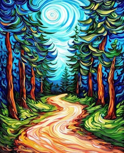 Tree Paint by Numbers Kit for Adults Plant Paint by Numbers, DIY Acrylic Watercolor Oil Painting Kits for Adults Beginners with Brushes, Hobbies for Women for Home Wall Decor, Gifts 40x54 in 7-53 by Unknown