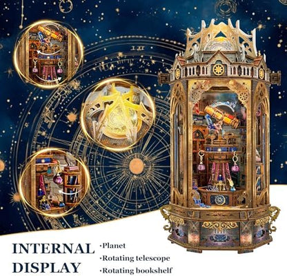 3D Wooden Puzzle for Adult DIY Dollhouse Kit Model Lantern Set - Image 6