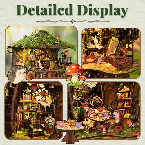 Book Nook Kit for Adults, DIY Miniature House Forest Whisperz - Image 5
