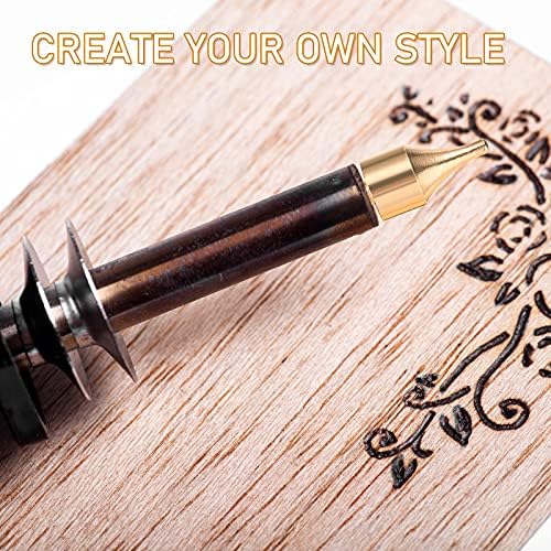 Honoson 28 Pcs Wood Burning Letter Tips Alphabet Stamps Tool Kit - Image 5