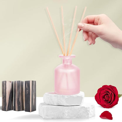 YISOWUH Reed Diffuser - BlackBerry Pineapple & Ebony Rose 3.38oz (100ml) 2 Packs Essential Oil Reed Diffuser Set with 16 Sticks, Long Lasting Fragrance for Home, Bathroom, Bedroom, Room, Decor