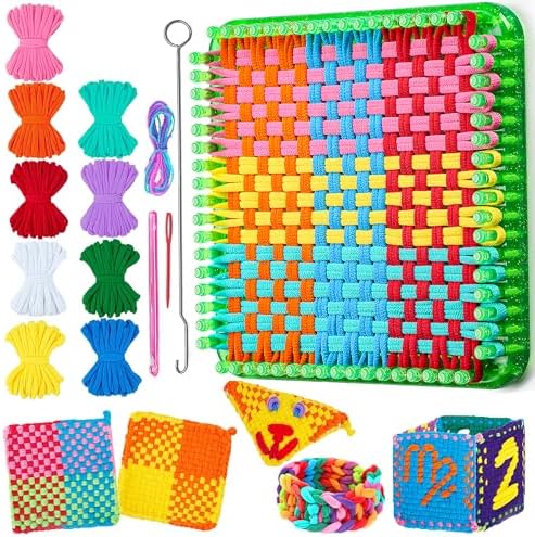 REENLIV Upgraded Weaving Loom Kit Toys for Kids & Adults, DIY Arts & Crafts by REENILV