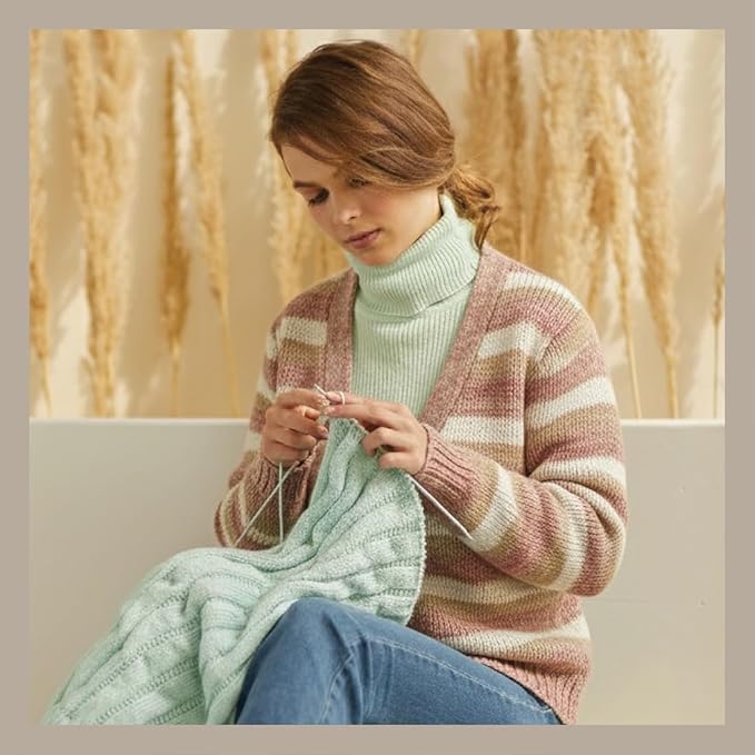 KnitPro Symfonie Hand Dyed Yarn | Extra Fine Merino Wool & Polyamide Blend for Knitting & Crocheting, Fingering Weight, Oeko-TEX Certified 400m, 100g Skein | Terra Variegated Moonlit Glow