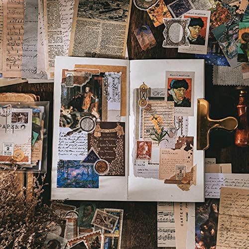 Esweny 200PCS Vintage Scrapbooking Supplies Kit for Journaling, Junk Journal Planners Aesthetic Cottagecore Room Decor Wall Art Collage Album(Artistic) - Image 7