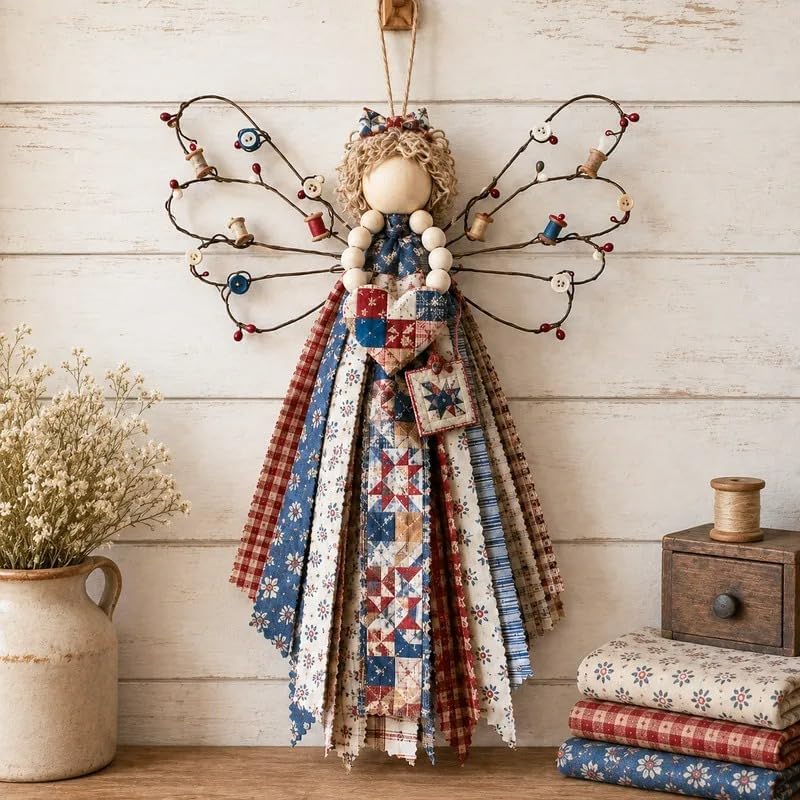 Macrame Wall Weaving Craft,Angel Fabric Hanging DIY Kit by Unknown