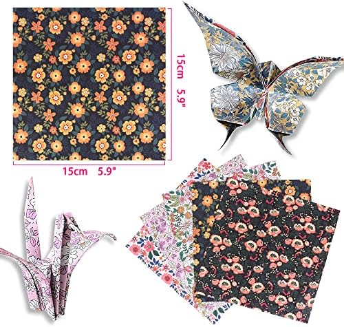 Origami Paper 6x6" Double Sided 50 Sheets 10 Colors Origami Kit,Craft Paper - Image 2