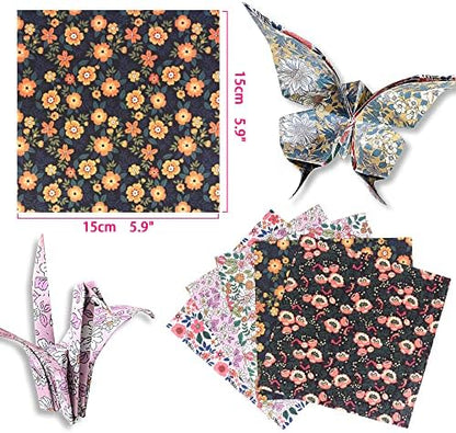 Origami Paper 6x6" Double Sided 50 Sheets 10 Colors Origami Kit,Craft Paper - Image 2