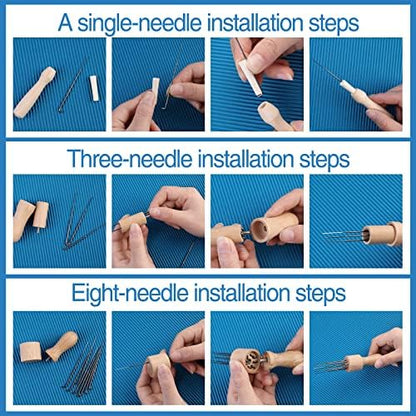 Wonvoc 104 Pcs Felting Needles Set, Needle Felting Tools Kit - Image 4