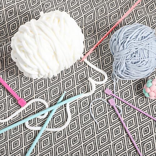 14 PCS Knitting Needles, 4 Mm-10 Mm Colorful Single Point Knitting Needle, Plastic Knitting Needles Set for Beginners Making Sweater, Scarf - Image 7