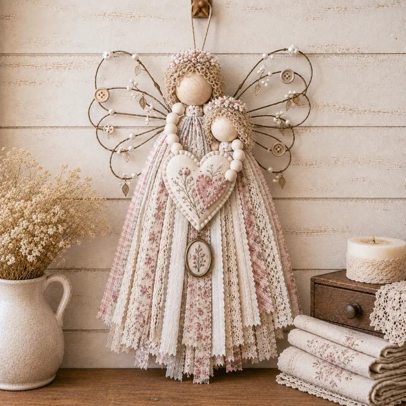 Macrame Wall Weaving Craft,Angel Fabric Hanging DIY Kit by Unknown