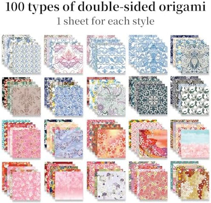 6x6" Origami Paper,100Sheets Double Sided Colored Paper,Square Craft Paper - Image 3