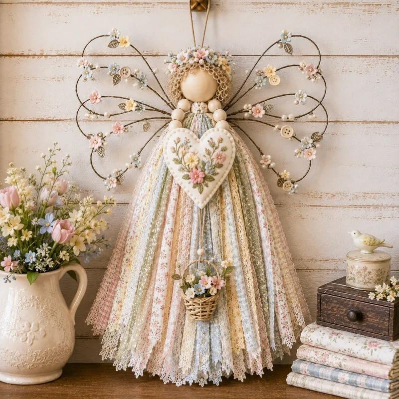 Macrame Wall Weaving Craft,Angel Fabric Hanging DIY Kit by Unknown