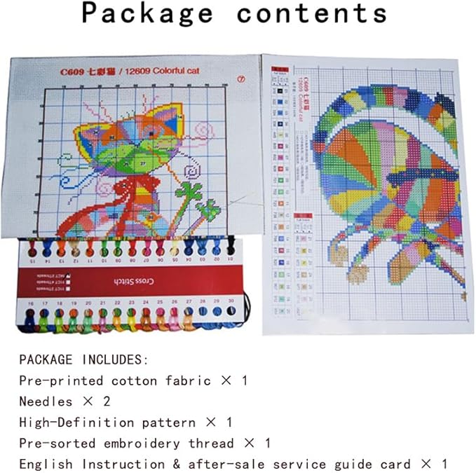 JOYSEWING Horse Stamped Kits Cross Stitch Kits 11CT 3 Strands Beginners Embroidery Kits Handmade Counted Patterns DIY Gift Home Decoration - (The Horse and The Hedgehog (Printed)) 20.1×24 inch