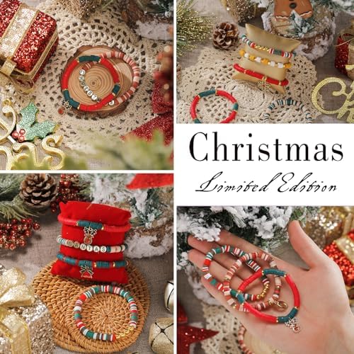 ADIIL 7200pcs Clay Beads Bracelet Making Kit, 6mm Polymer Heishi Beads for Jewelry Making, Friendship Bracelet Kit Birthday Gift for Adults Christmas - Image 6