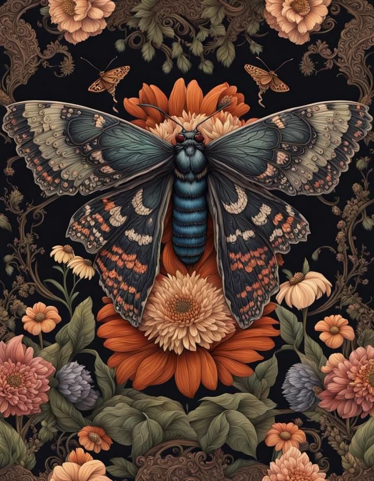 Yunruily Paint by Numbers Kits for Adults - Vintage Butterfly Adult Paint by Number Kits on Canvas,Paint by Number for Adults for Gifts Home Wall Decor 16x20inch by VintageStyleWallDecoration
