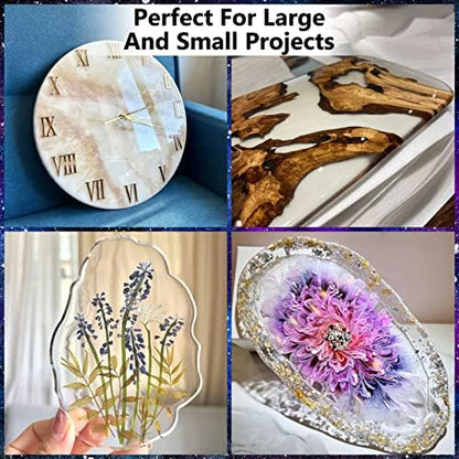 64OZ Epoxy Resin Kit, Clear Resin No Yellowing No Bubble for Molds & Craft - Image 6