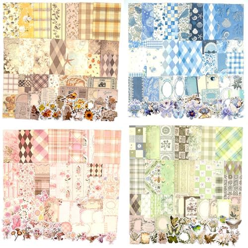 Vintage Cottagecore Scrapbook Supplies Kit – 400PCS by DecorateYourWorld