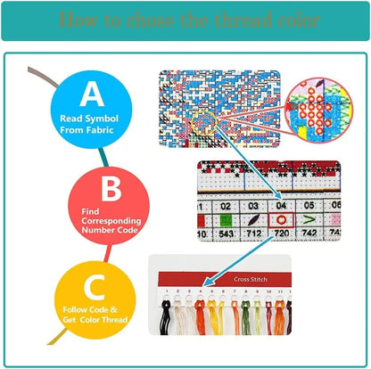 Tiwabb Disco Ball Stamped Cross Stitch Kits for Adults Beginners - Image 7