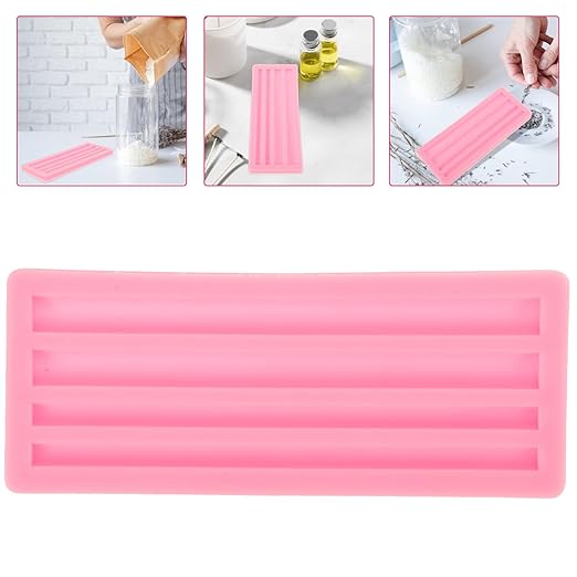 EXCEART Half Round Silicone Wax Stick Mold 6.38X2.56 Inch for Candle Making DIY Wax Seal Stick Mold Versatile Silicone Molds Candles for Home Craft Projects