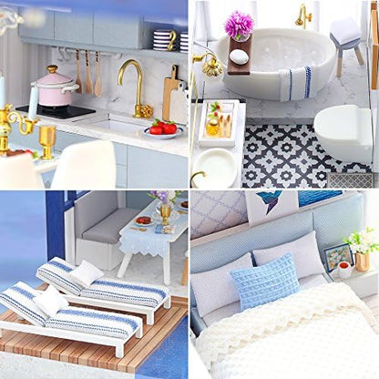 Spilay DIY Miniature House Kit for Adults, Miniature Dollhouse Kit - Image 6